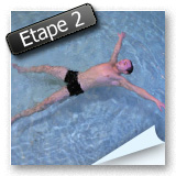 Etape 2 : apprendre à s'allonger dans l'eau